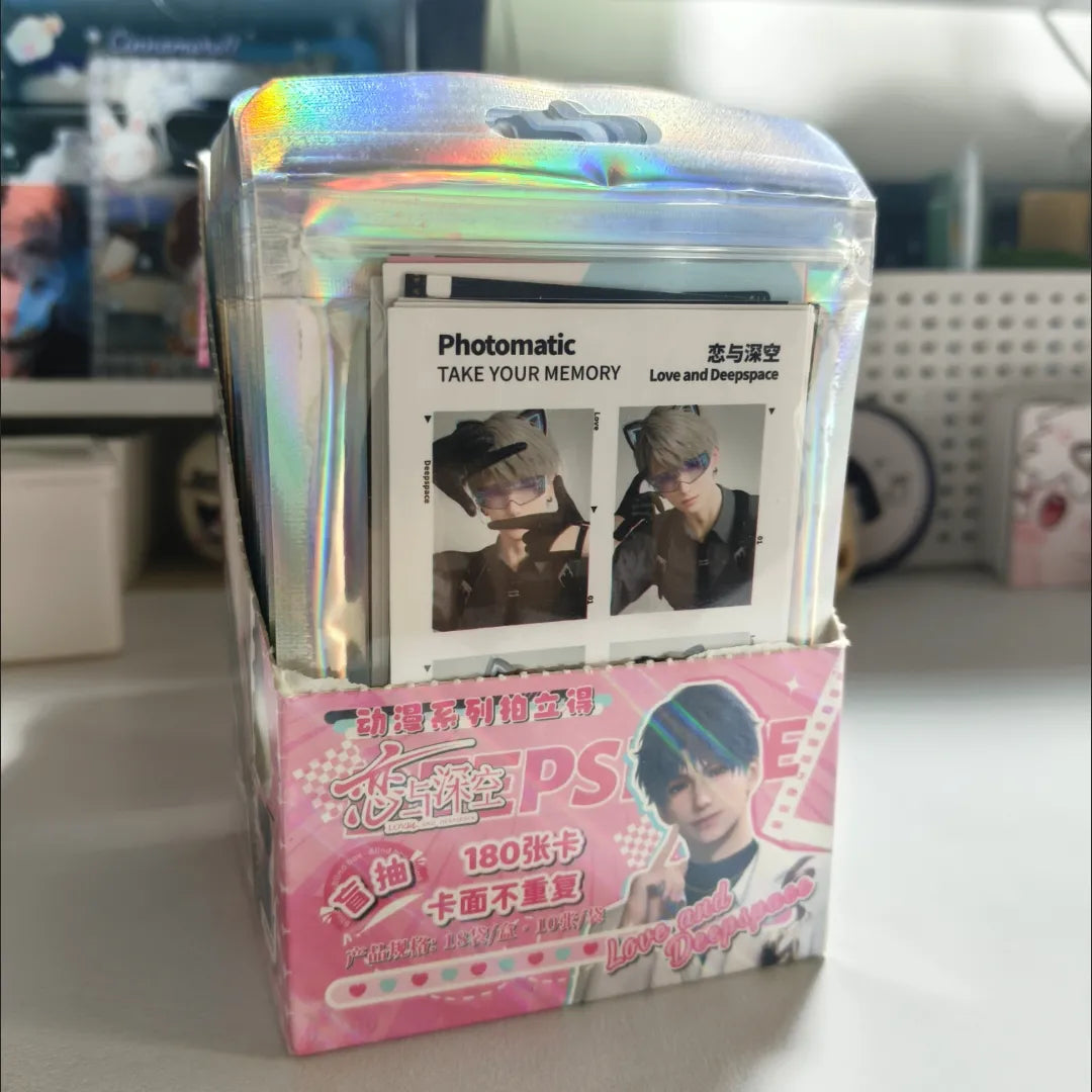 Love and Deepspace Instant Photo Card Blind Box, 180 Unique Cards, Qin Che, Rafayel, Zayne, Xavier