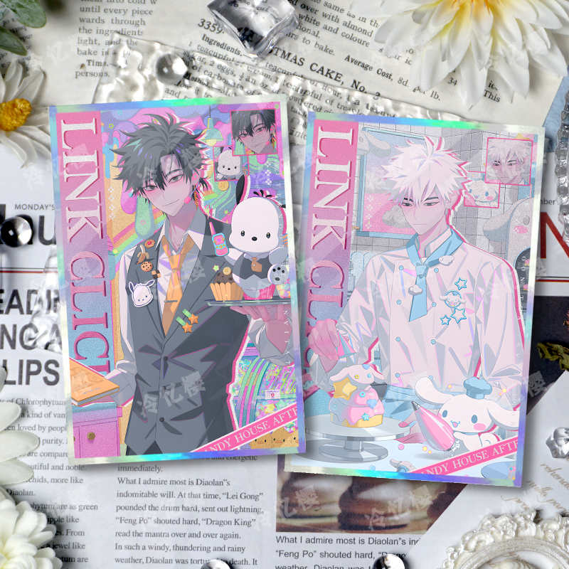 Link Click Γ Sanrio Shikishi Board β Lu Guang, Cheng Xiaoshi, Qiao Ling, Liu Xiao, Vein | Glitter Mini Artboard for Desk or Wall Decor