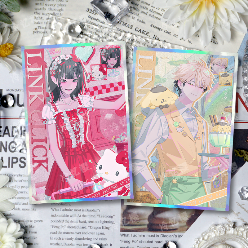 Link Click Γ Sanrio Shikishi Board β Lu Guang, Cheng Xiaoshi, Qiao Ling, Liu Xiao, Vein | Glitter Mini Artboard for Desk or Wall Decor