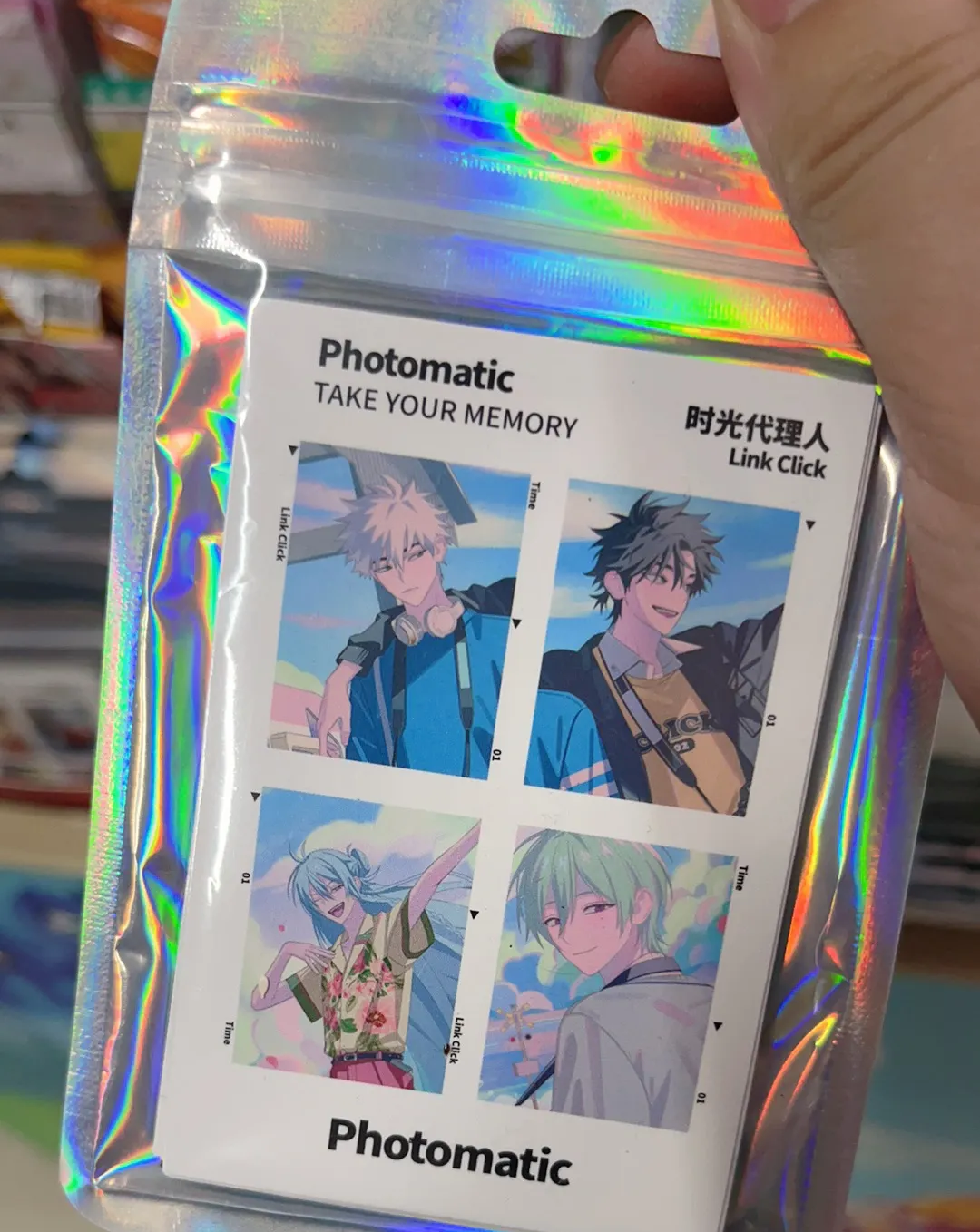 Link Click Blind Box – Polaroid-Style Instant Photo Cards featuring Charles Lucas CV & Qiao Ling 180 Unique Cards in Total – Anime-Themed Collectible Photos for Fans