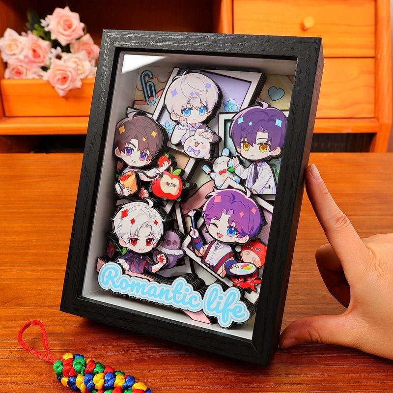 3D Art Frame Love and Deepspace Inspired | Rafayel, Xavier, Sylus, Zayne, Caleb | Collectible Gift | 14.5x19.5cm