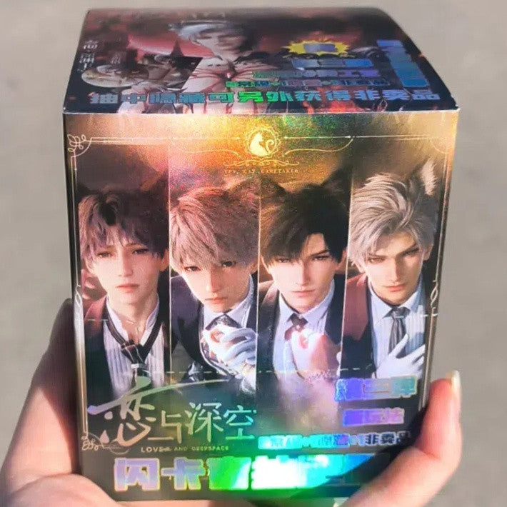 Love and Deepspace Flash Badge Blind Box Design, Caleb, Rafayel, Xavier, Zayne Badge PVC Cards