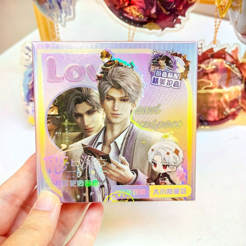 Love and Deepspace Blind Box Set Badge & Keychain Pins (Full Box of 10) | Mystery Game Gifts