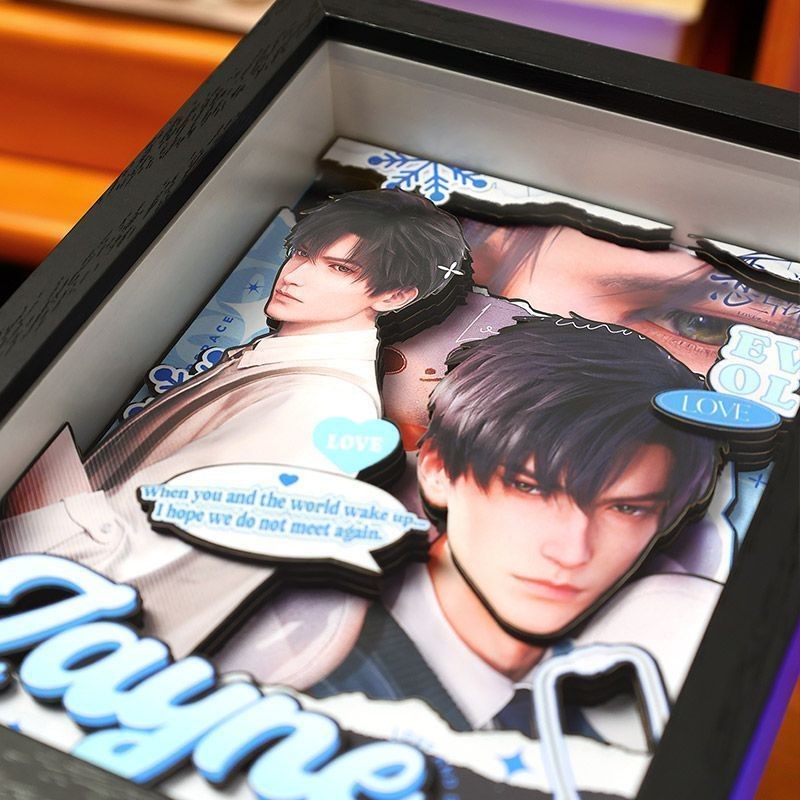 3D Art Frame Love and Deepspace Inspired | Rafayel, Xavier, Sylus, Zayne, Caleb | Collectible Gift | 14.5x19.5cm