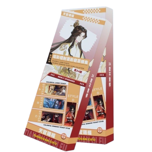 Heaven Official’s Blessing Anime Bookmark Blind Box – PVC & Holographic Ticket Bookmark Set