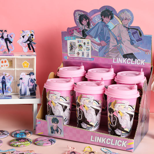 Link Click Surprise Bucket Blind Box  Creative Anime Mini Goods Gacha Can | Theme Gift Set