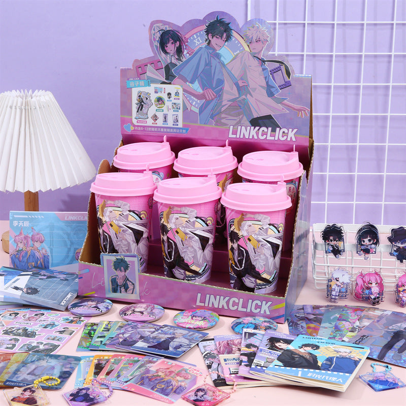 Link Click Surprise Bucket Blind Box  Creative Anime Mini Goods Gacha Can | Theme Gift Set