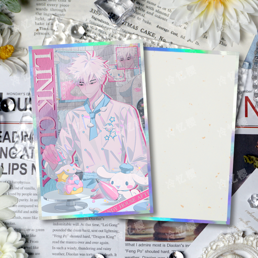 Link Click × Sanrio Shikishi Board – Lu Guang, Cheng Xiaoshi, Qiao Ling, Liu Xiao, Vein | Glitter Mini Artboard for Desk or Wall Decor