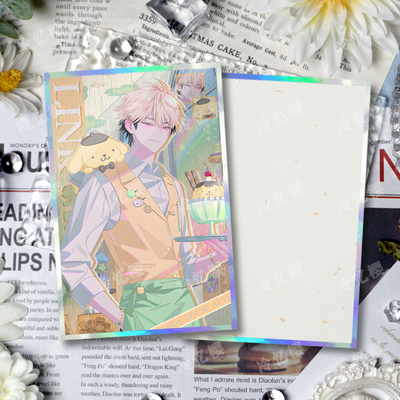 Link Click × Sanrio Shikishi Board – Lu Guang, Cheng Xiaoshi, Qiao Ling, Liu Xiao, Vein | Glitter Mini Artboard for Desk or Wall Decor