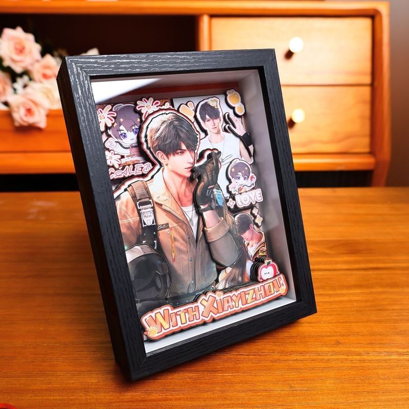 3D Art Frame Love and Deepspace Inspired | Rafayel, Xavier, Sylus, Zayne, Caleb | Collectible Gift | 14.5x19.5cm