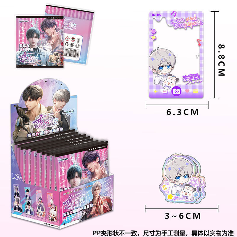 Love and Deepspace Blind Box Acrylic PP Clip +  Card Set (10pcs/Box, No Repeats) | Otome Game-Inspired Gift
