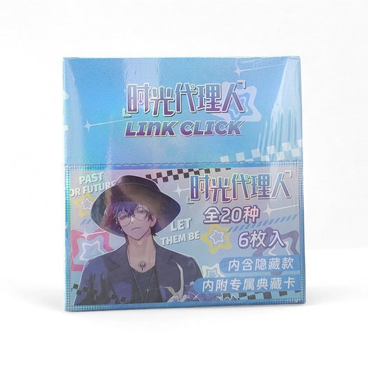 Link Click 6PCS Anime Badge Blind Box | 75mm Pins + PVC Cards