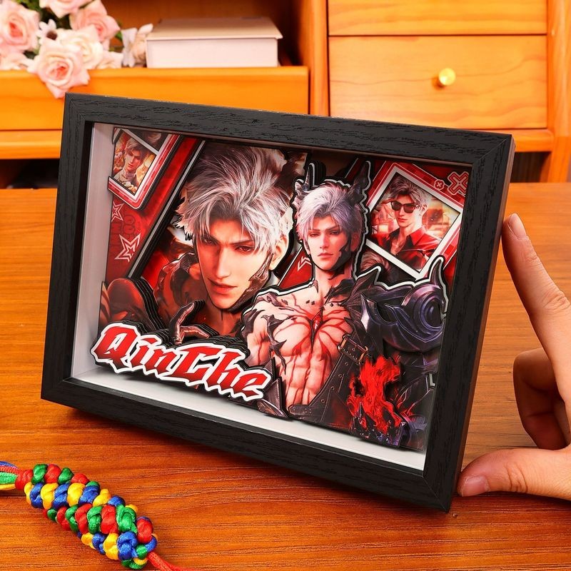 3D Art Frame Love and Deepspace Inspired | Rafayel, Xavier, Sylus, Zayne, Caleb | Collectible Gift | 14.5x19.5cm