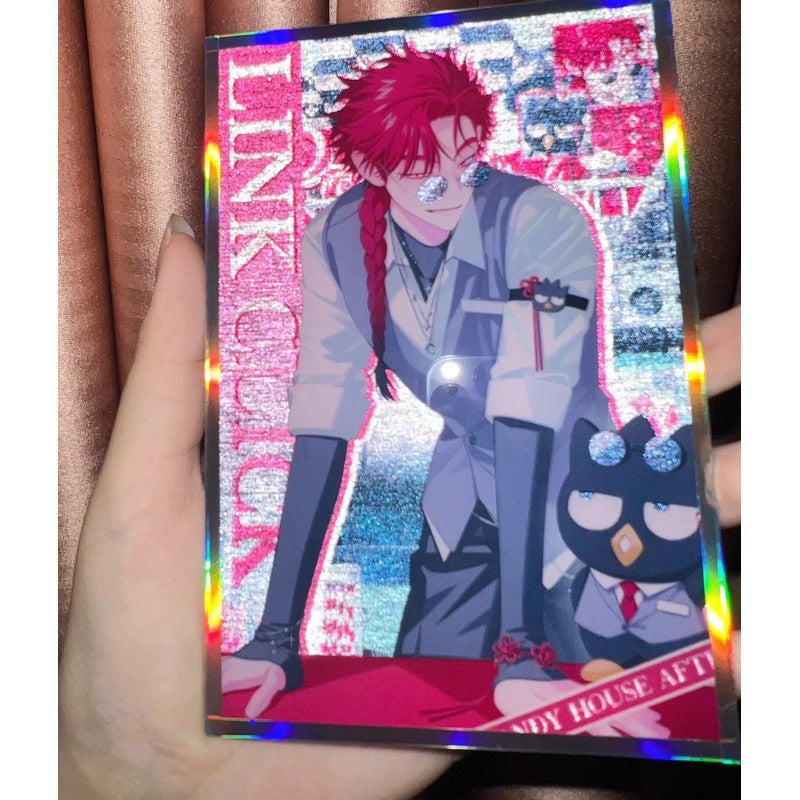 Link Click × Sanrio Shikishi Board – Lu Guang, Cheng Xiaoshi, Qiao Ling, Liu Xiao, Vein | Glitter Mini Artboard for Desk or Wall Decor